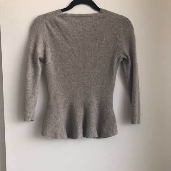 NWOT Banana Republic Cashmere Peplum - Picture 3 of 6